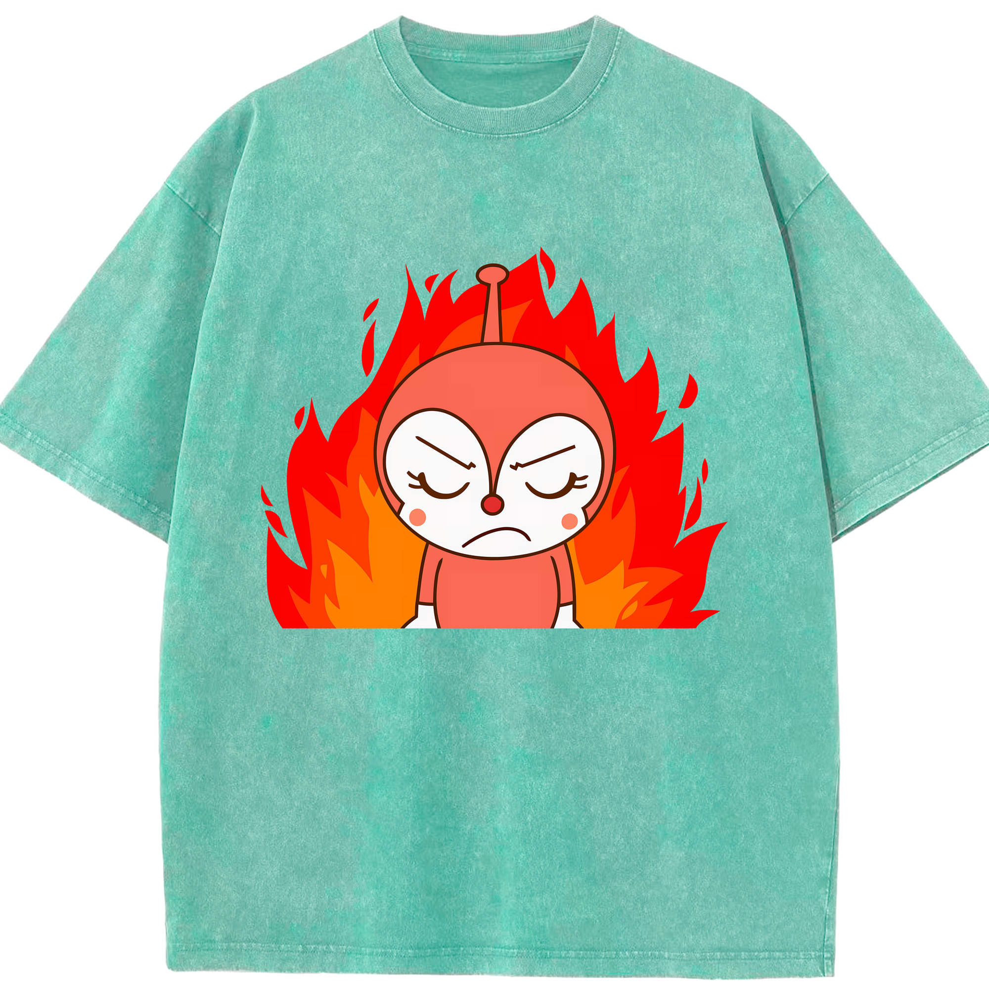 （画像用） アンパンマン Anpanman 綿100% ヴィンテージ風 半袖Tシャツ（フロントプリント）